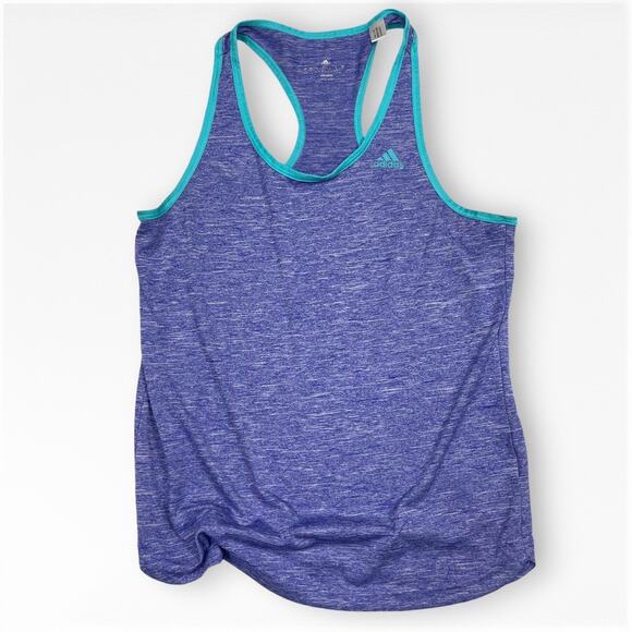 Adidas Climalite Purple‎ Blue Racerback Tank Size Small - Picture 1 of 7